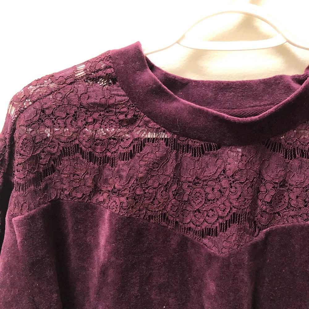 Velvet Lace Pullover